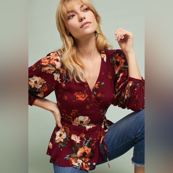 Anthropologie Tops - Anthropologie HD in Paris Gail Wrap Blouse